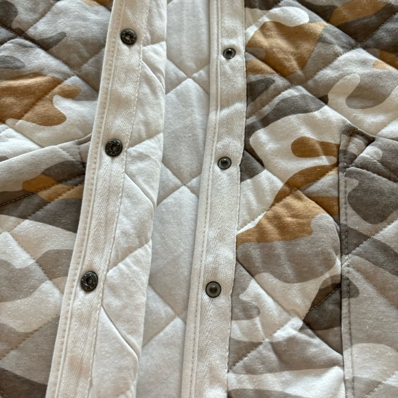 KENSIE Quilted Beige Camo Chore Jacket--XL - Picture 8 of 15